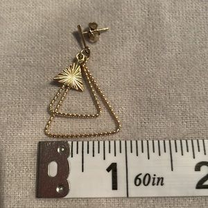 Vintage Gold tone 3 tiered earrings